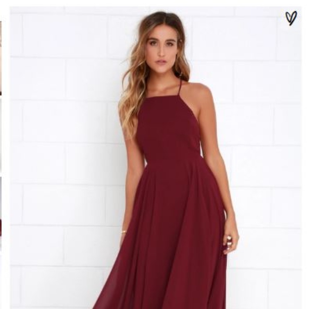 MYTHICAL KIND OF LOVE WINE RED MAXI DRESS LULUS